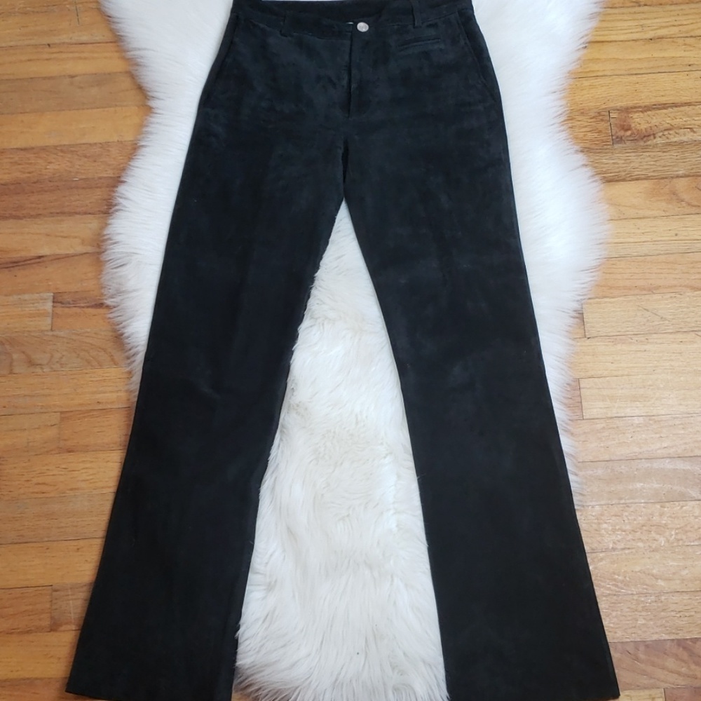 Lilly Pulitzer White Label Sueded Leather Pants